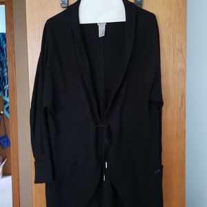 Black yoga jacket size Large